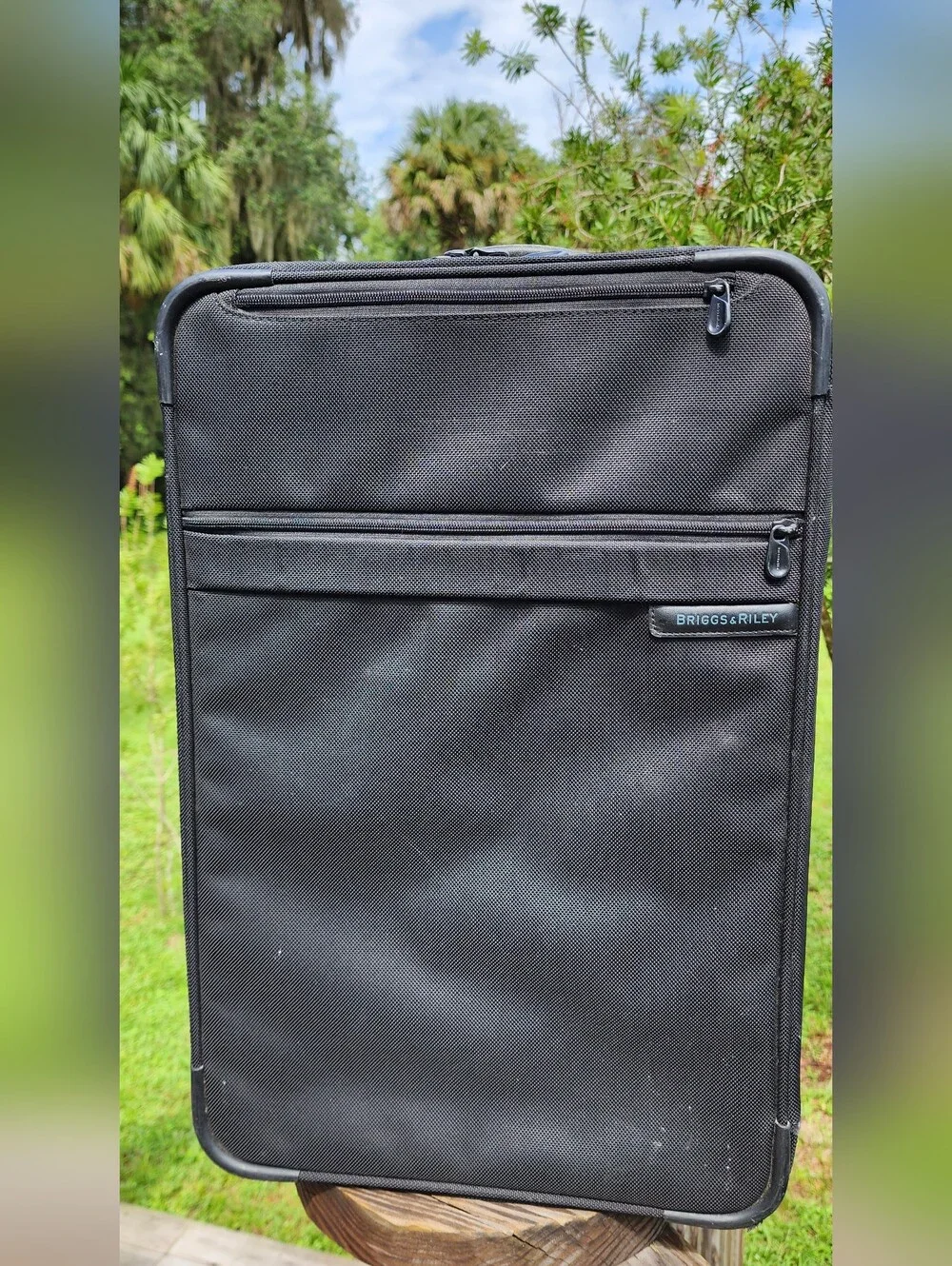 Briggs & Riley Black Rollaboard Carry-On – Slim Upright Travel Bag